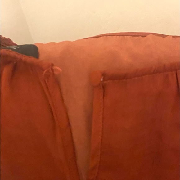 Beautiful rust colored silky blouse. - Picture 5 of 6